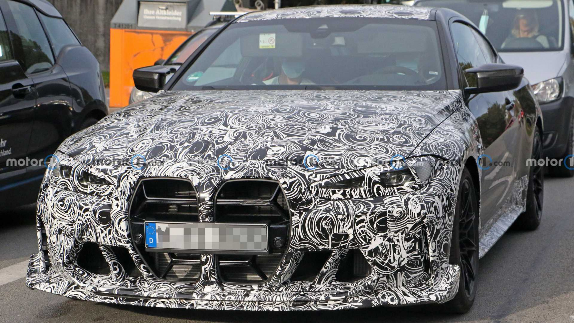 114 BMW M14 CSL Spied In Traffic With New Taillights And Bigger