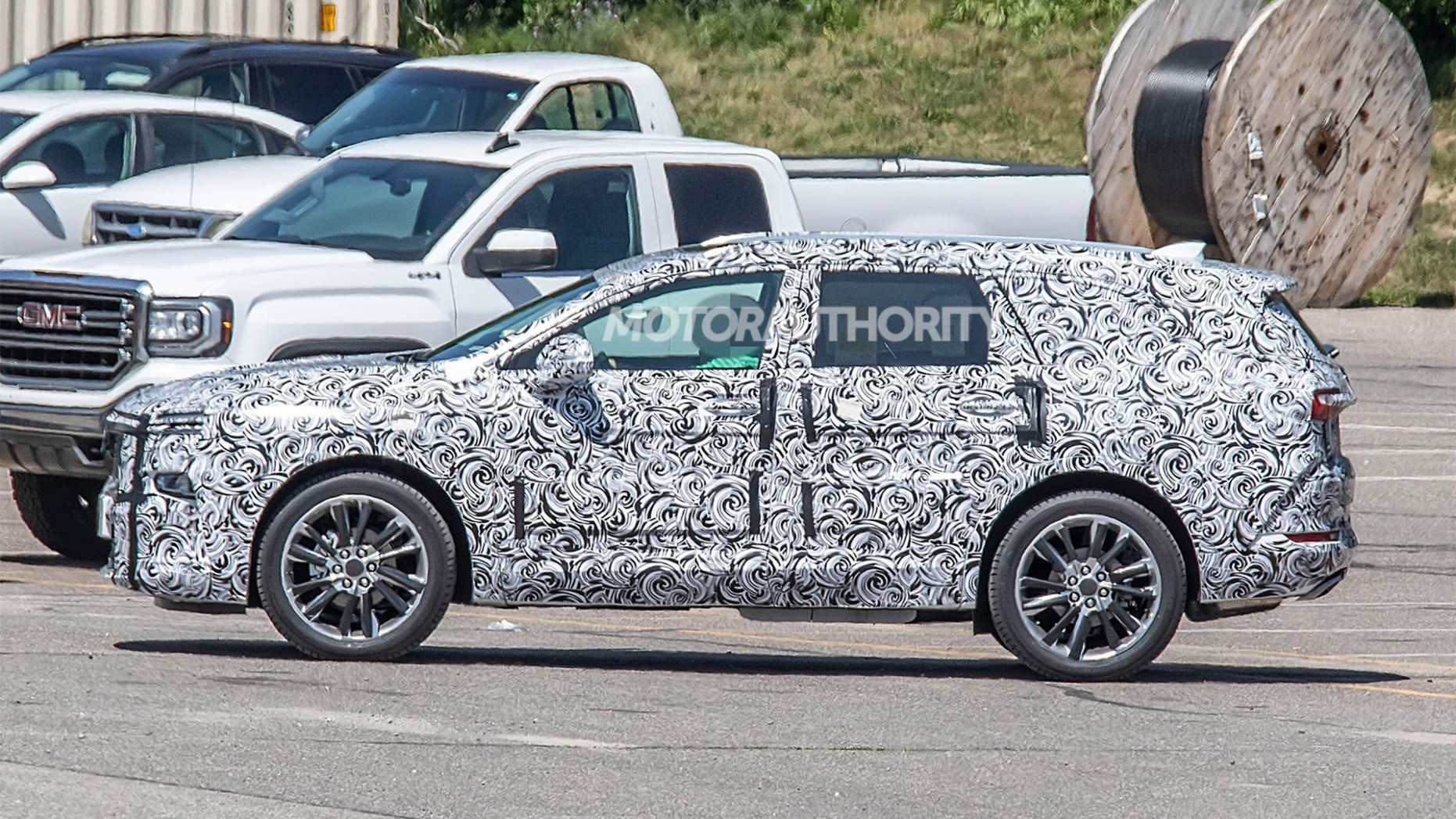 12 Buick 12-row crossover spy shots