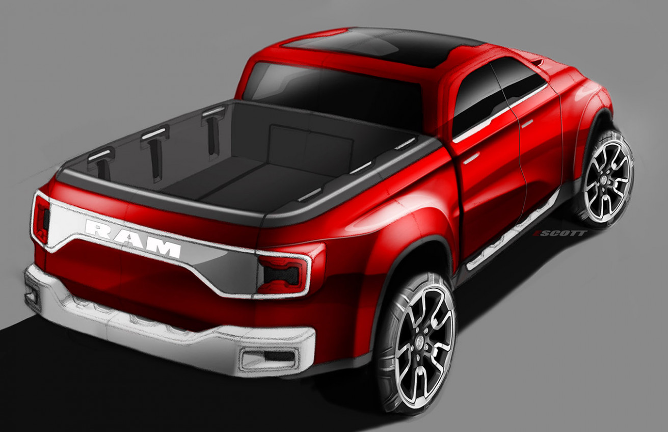 12-ram-dakota-concept-design-sketch - The Fast Lane Truck