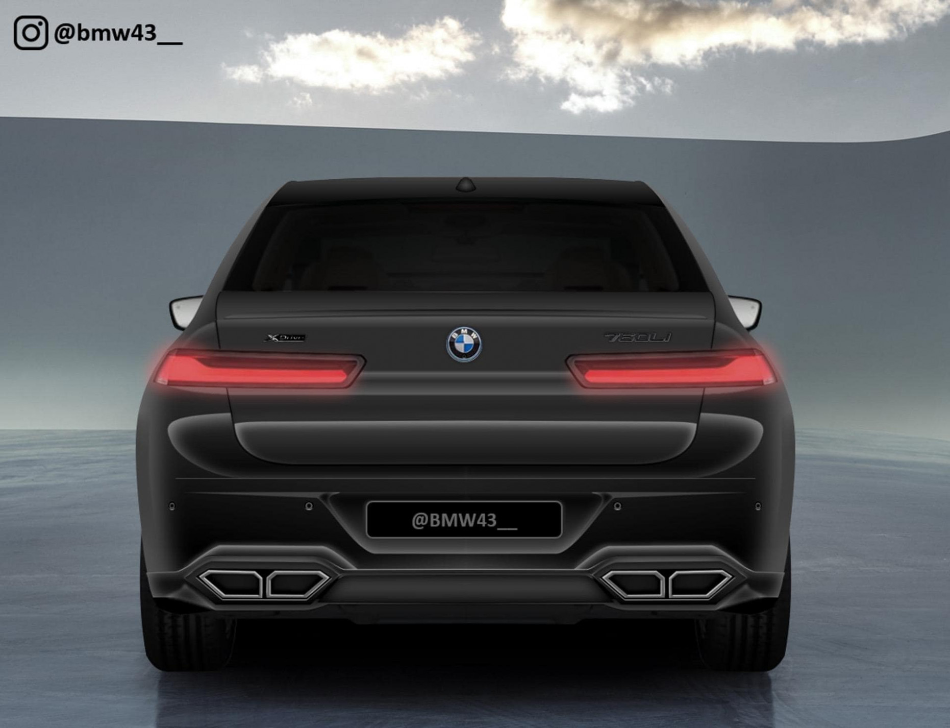 13 BMW 13 Series Rear End gets a new rendering