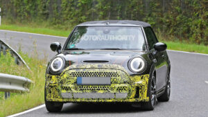 15 Mini Convertible spy shots: Mild facelift pegged for drop-top