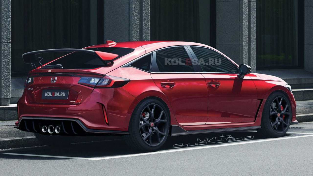 4 Honda Civic Type R Loses Camouflage In Teaser-Based Rendering