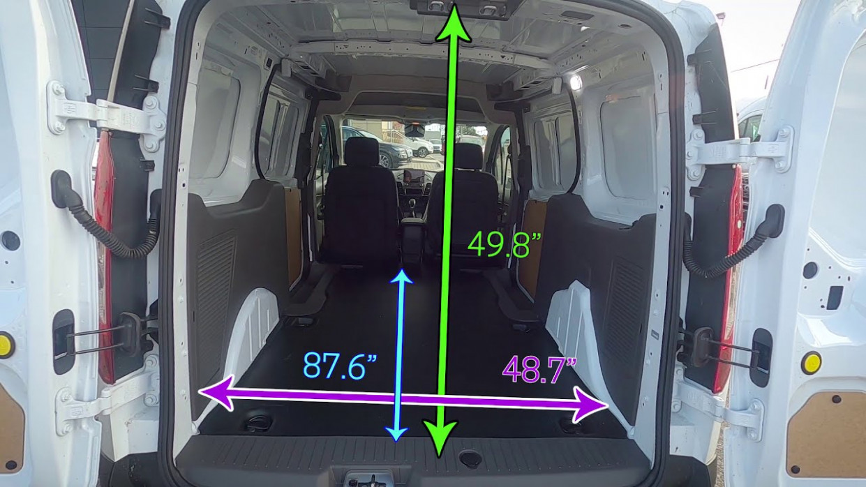 Cargo Dimensions in the 4 Ford Transit Connect  4 Ford Transit  Connect XLT - ford transit connect dimensions