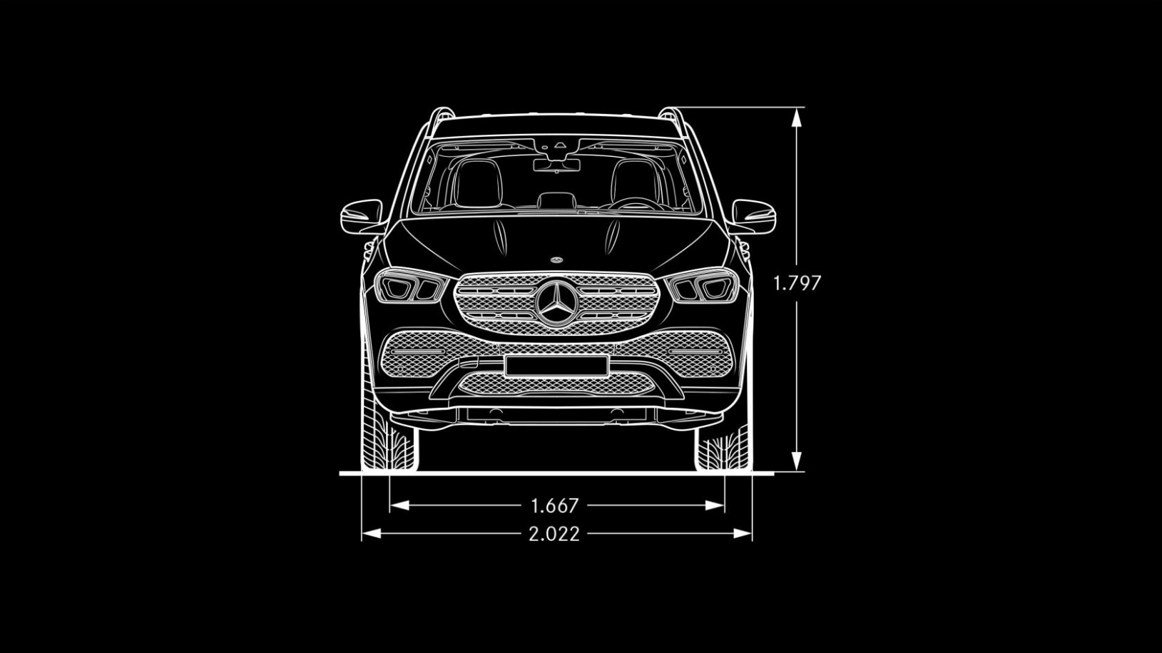 Mercedes-Benz GLE SUV: specifications - mercedes gle 350 dimensions