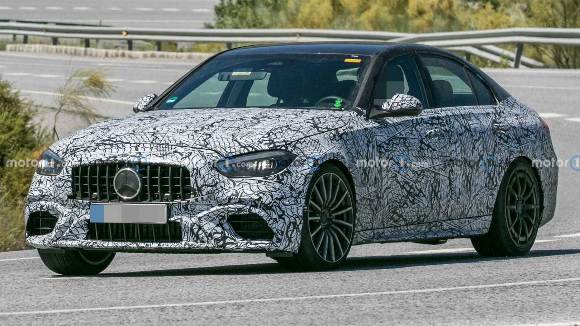 New Mercedes-AMG C3 Spy Shots Show Sedan Losing Some Camouflage