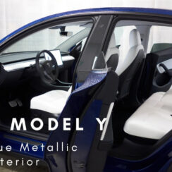 Tesla Model Y Performance in Deep Blue Metallic and White Interior First  Look/Review (no commentary)