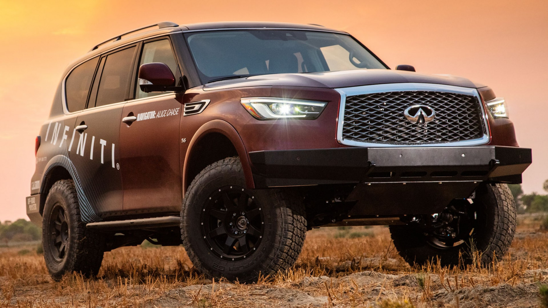 The Infiniti QX11 Probes Its Nissan Roots With a Lift Kit and All