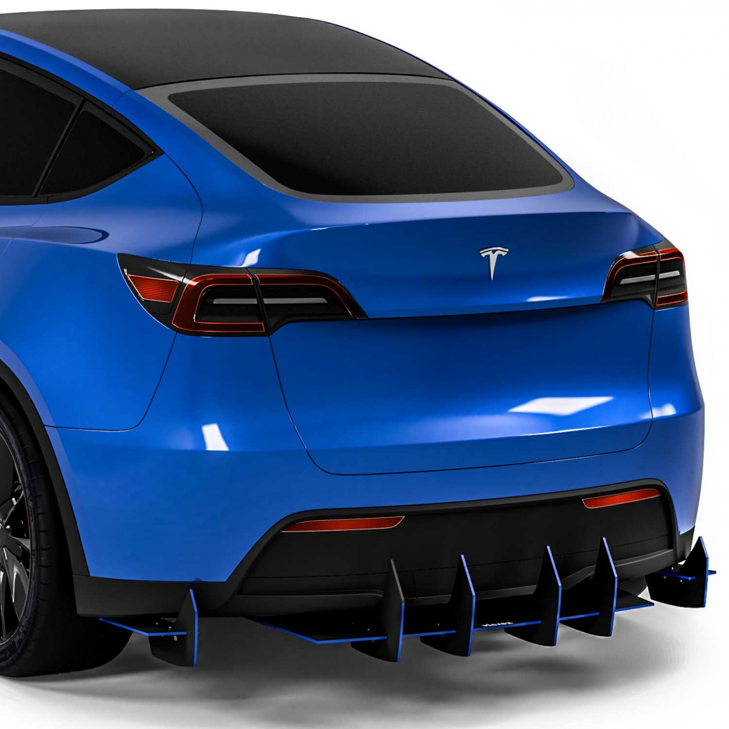 Vicrez Centa VR4 Rear Diffuser vz104390  Tesla Model Y 4040-4041 - tesla model y rear diffuser